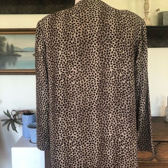 Leslie Fay Button Up Tunic Blouse Size 14 Petite - Picture 5 of 7